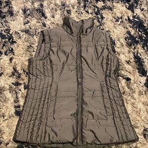 New York & Company Gray Puffer Vest